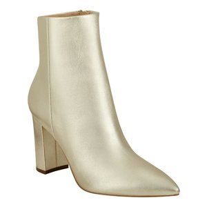Marc Fisher Ulani Heeled Bootie GOLD 9.5